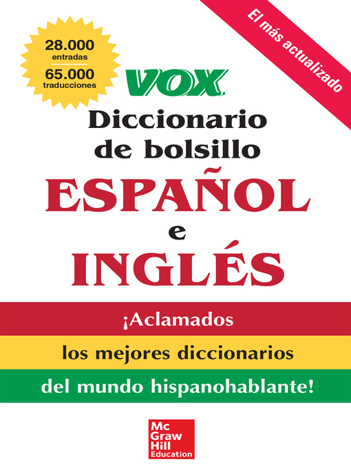 Title details for VOX Diccionario de bolsillo espanol y ingles by Vox - Wait list